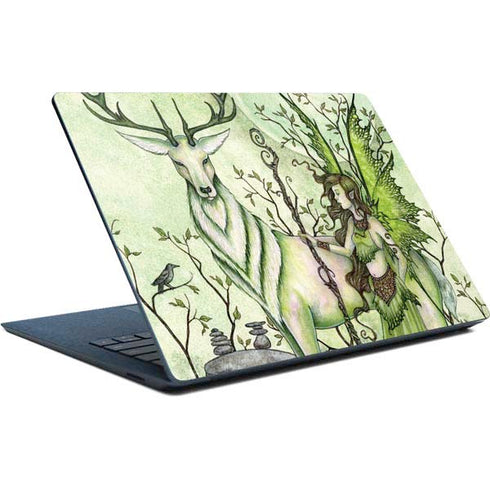 Amy Brown Guardian Fairy and Stag Surface Laptop Skin